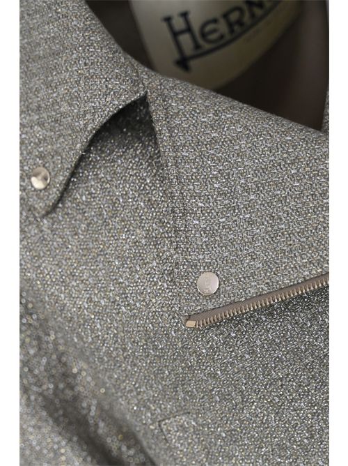 Giacca chiodo biker in lurex Herno | GI000283D 132392600